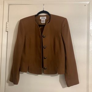 Worthington Petite Wool blazer jacket with shoulder pads (Size 8P)